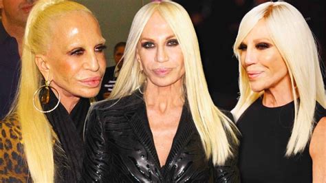 donatella versace mann|donatella versace face what happened.